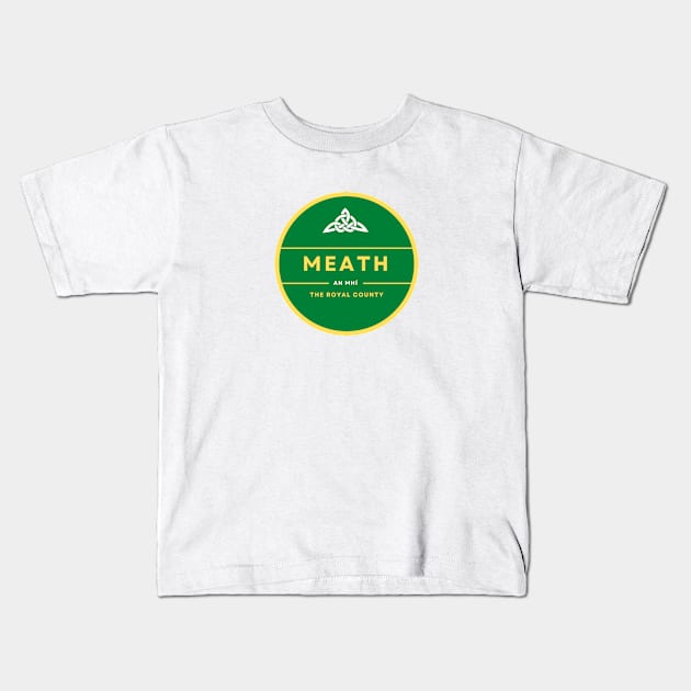 Meath, County and GAA Colours Kids T-Shirt by TrueCelt